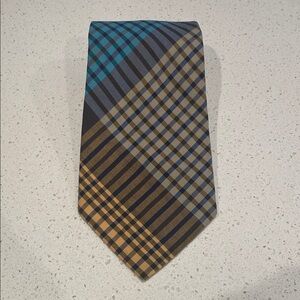 Vintage MISSONI UOMO -  Multi Color Striped Plaid Tie